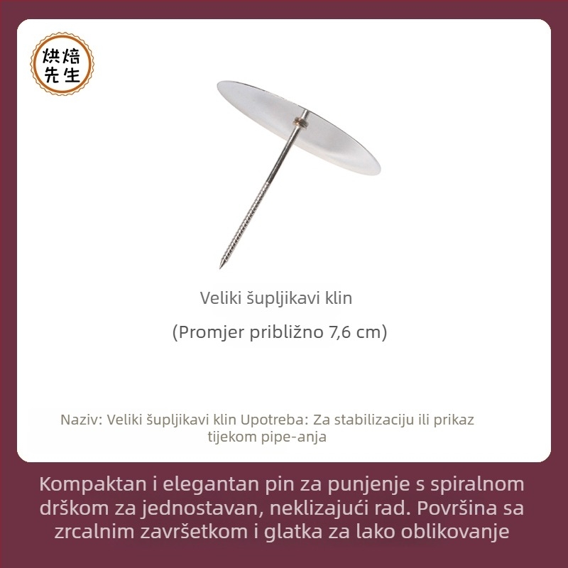 Set alata za ukrašavanje s baznom postolom, alati za ukrašavanje pastom od graha u korejskom stilu i alati za ukrašavanje latica