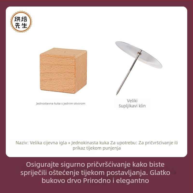 Set alata za ukrašavanje s baznom postolom, alati za ukrašavanje pastom od graha u korejskom stilu i alati za ukrašavanje latica