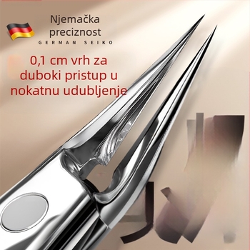 Klip za nokte na stopalu s dizajnom protiv prskanja, orlov kljun i šiljati vrh, za kućnu upotrebu