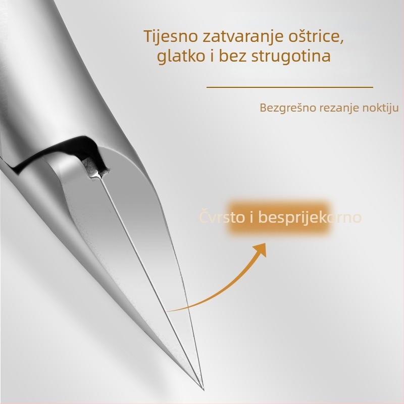 Klip za nokte na stopalu s dizajnom protiv prskanja, orlov kljun i šiljati vrh, za kućnu upotrebu