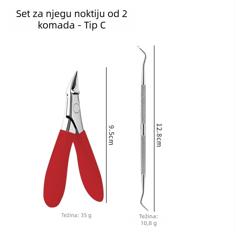 Klip za nokte na stopalu s dizajnom protiv prskanja, orlov kljun i šiljati vrh, za kućnu upotrebu