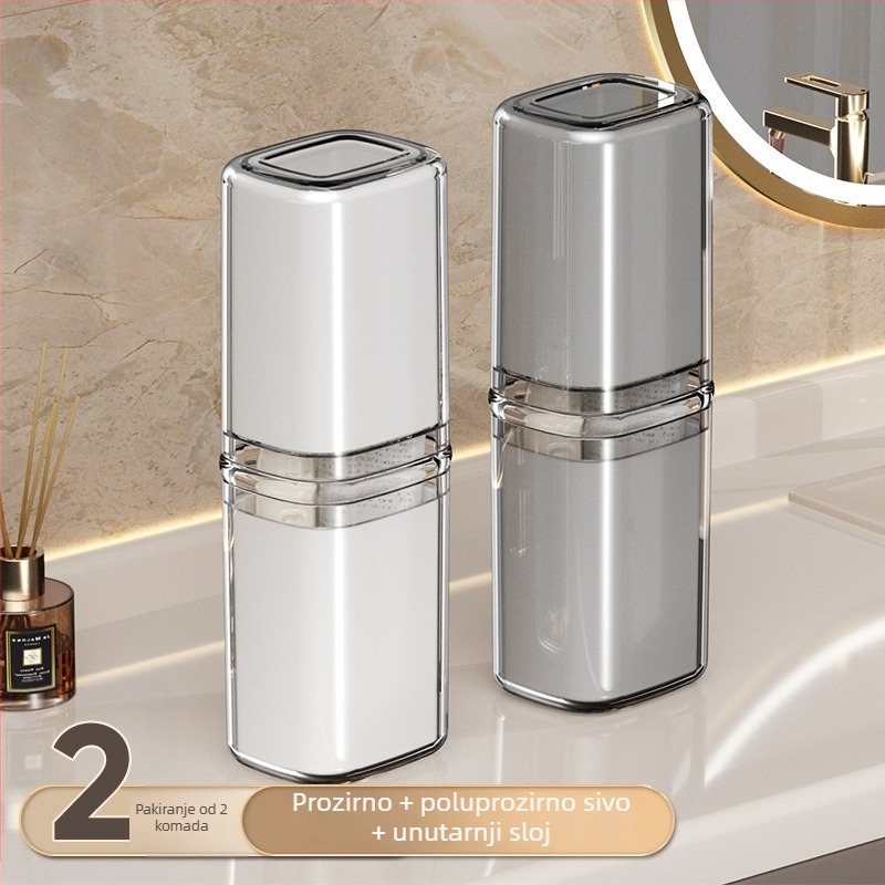 Beiduoyang Putna čaša za četkicu za zube, kvadratni dizajn, PET materijal, prilagodljiv logotip