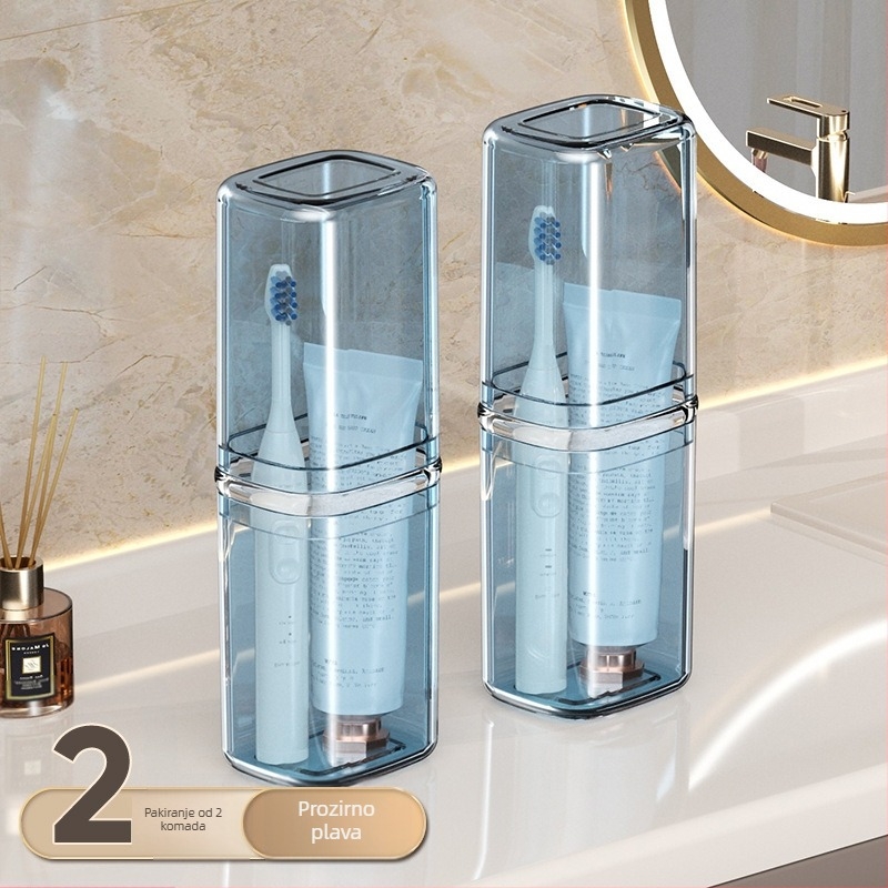 Beiduoyang Putna čaša za četkicu za zube, kvadratni dizajn, PET materijal, prilagodljiv logotip