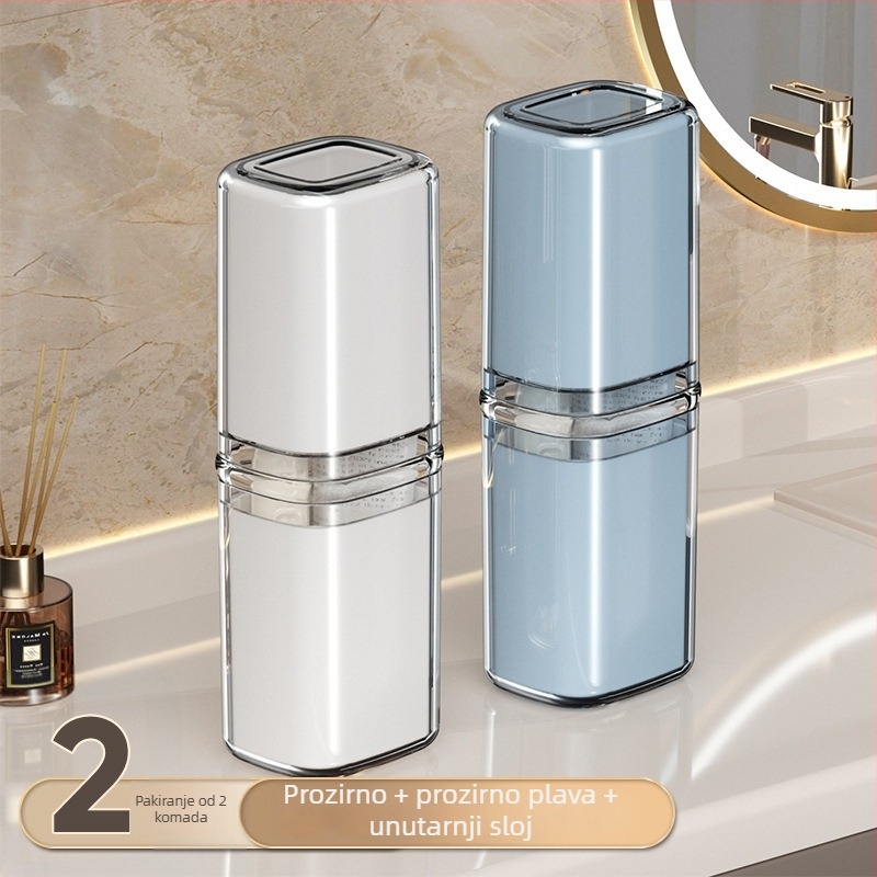 Beiduoyang Putna čaša za četkicu za zube, kvadratni dizajn, PET materijal, prilagodljiv logotip