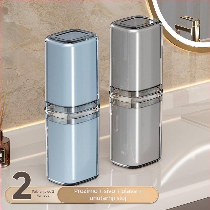 Beiduoyang Putna čaša za četkicu za zube, kvadratni dizajn, PET materijal, prilagodljiv logotip