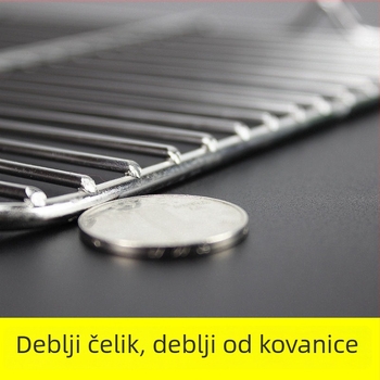 Kvadratna sklopiva mreža za roštilj i pečenje kruha