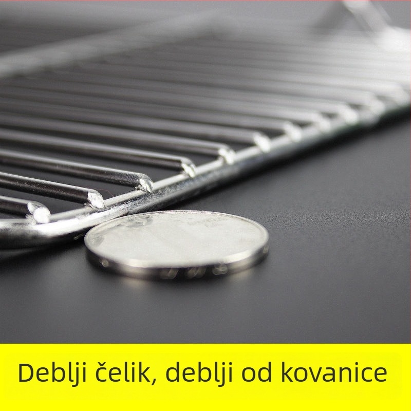 Kvadratna sklopiva mreža za roštilj i pečenje kruha