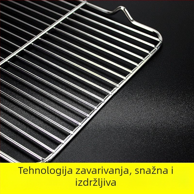 Kvadratna sklopiva mreža za roštilj i pečenje kruha