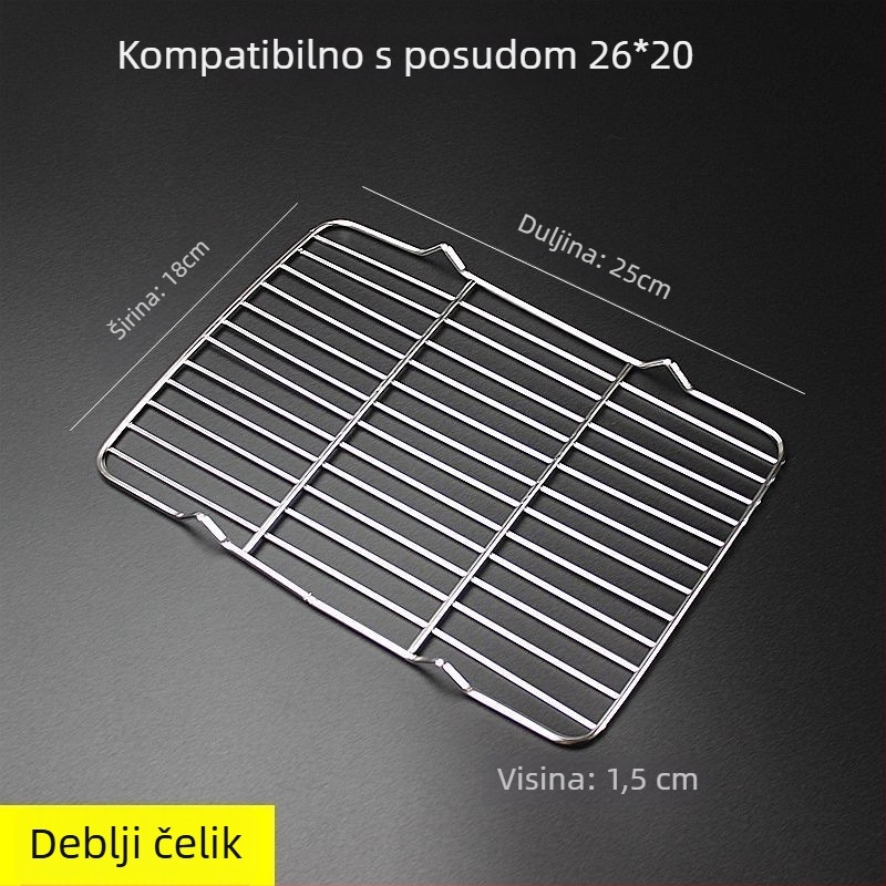 Kvadratna sklopiva mreža za roštilj i pečenje kruha