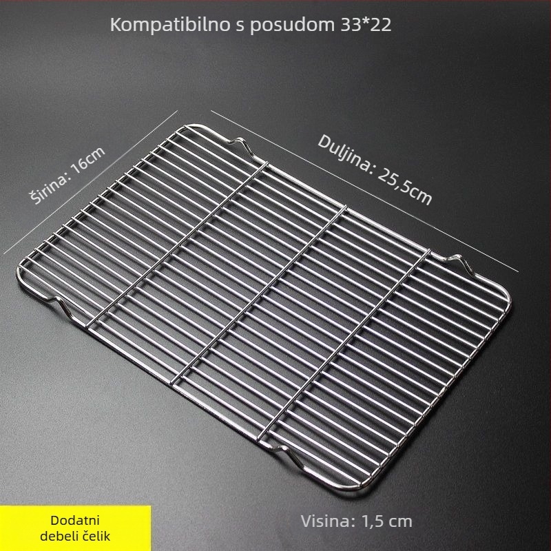 Kvadratna sklopiva mreža za roštilj i pečenje kruha