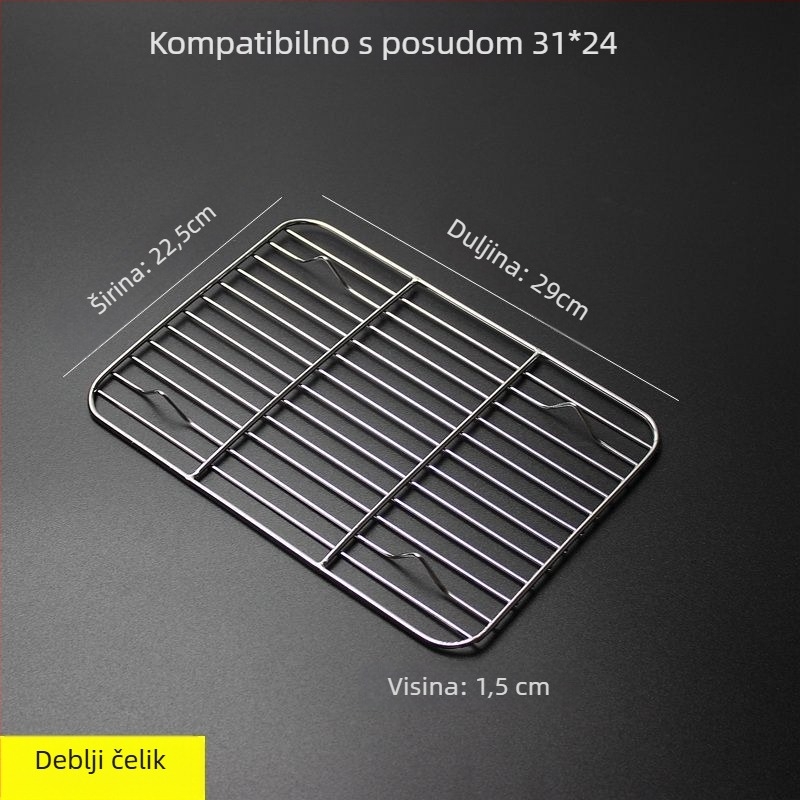 Kvadratna sklopiva mreža za roštilj i pečenje kruha