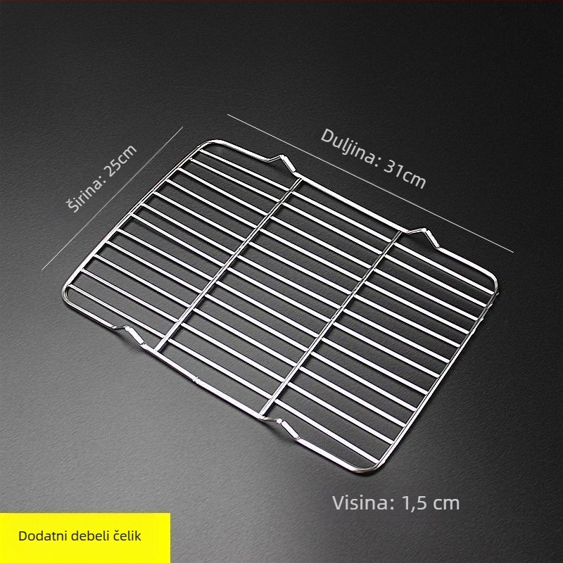 Kvadratna sklopiva mreža za roštilj i pečenje kruha
