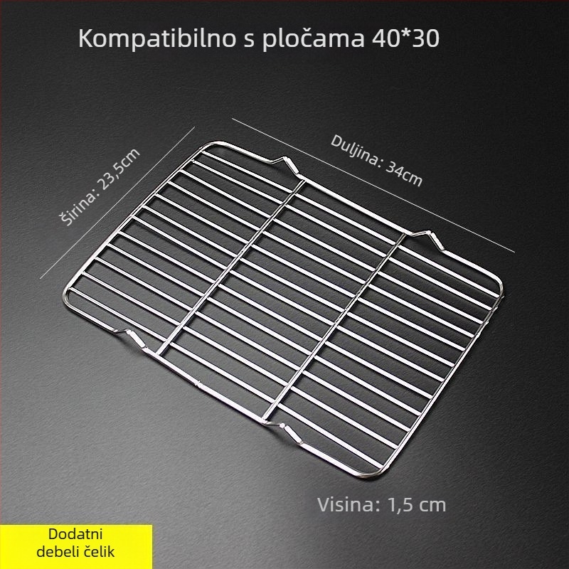 Kvadratna sklopiva mreža za roštilj i pečenje kruha