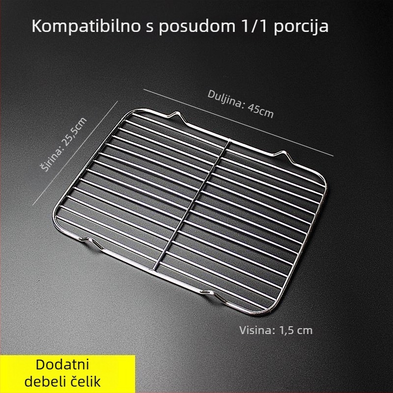 Kvadratna sklopiva mreža za roštilj i pečenje kruha