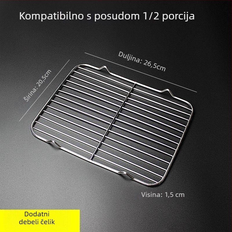 Kvadratna sklopiva mreža za roštilj i pečenje kruha