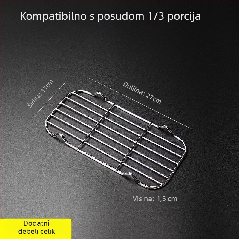 Kvadratna sklopiva mreža za roštilj i pečenje kruha