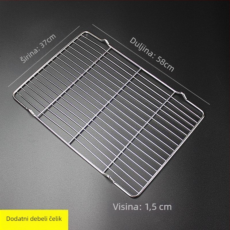 Kvadratna sklopiva mreža za roštilj i pečenje kruha
