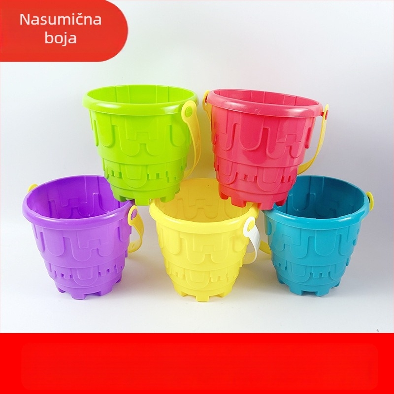 Plastična kanta za plažu za igru u pijesku i vodi, s igračkom riba, za djecu 4–6 godina, 3C certificirano