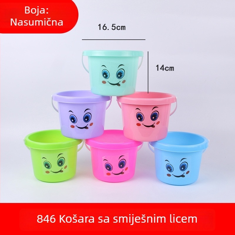 Plastična kanta za plažu za igru u pijesku i vodi, s igračkom riba, za djecu 4–6 godina, 3C certificirano