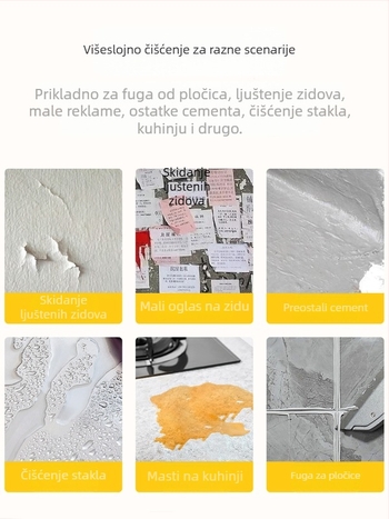 Staklena škrabljica s produženim rubom za završavanje spojeva i uklanjanje ljepila; model: kontaktirajte korisničku službu; marka: Drugo