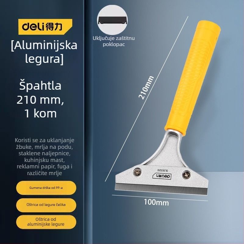 Staklena škrabljica s produženim rubom za završavanje spojeva i uklanjanje ljepila; model: kontaktirajte korisničku službu; marka: Drugo