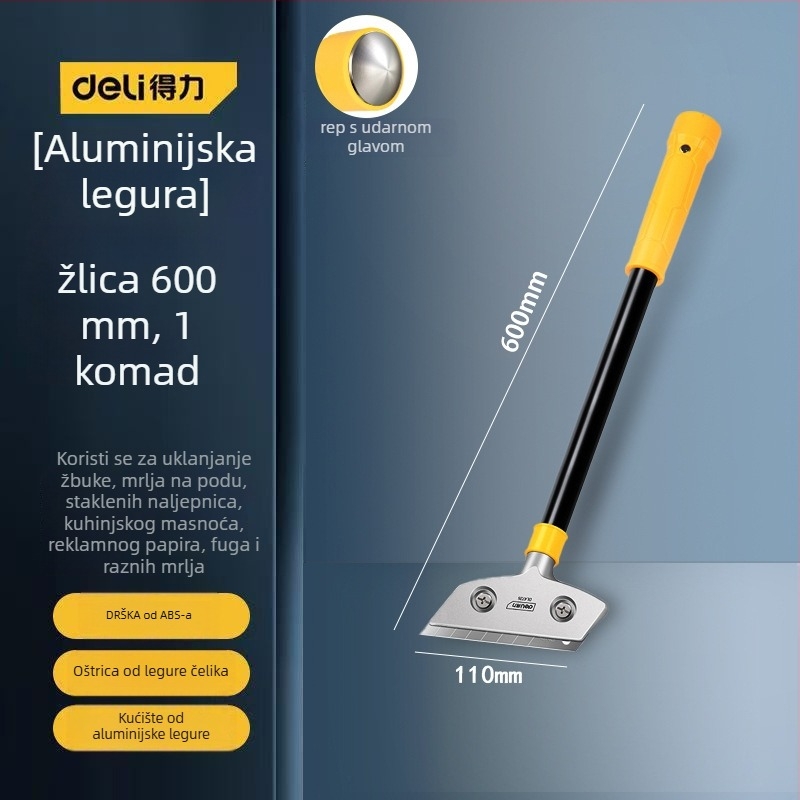 Staklena škrabljica s produženim rubom za završavanje spojeva i uklanjanje ljepila; model: kontaktirajte korisničku službu; marka: Drugo