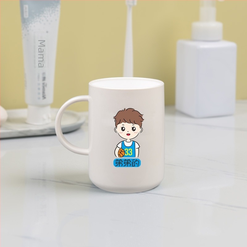 Set čašica za četkicu i ispiranje usta za roditelje i djecu, obiteljski komplet za 3–5 članova, plastika