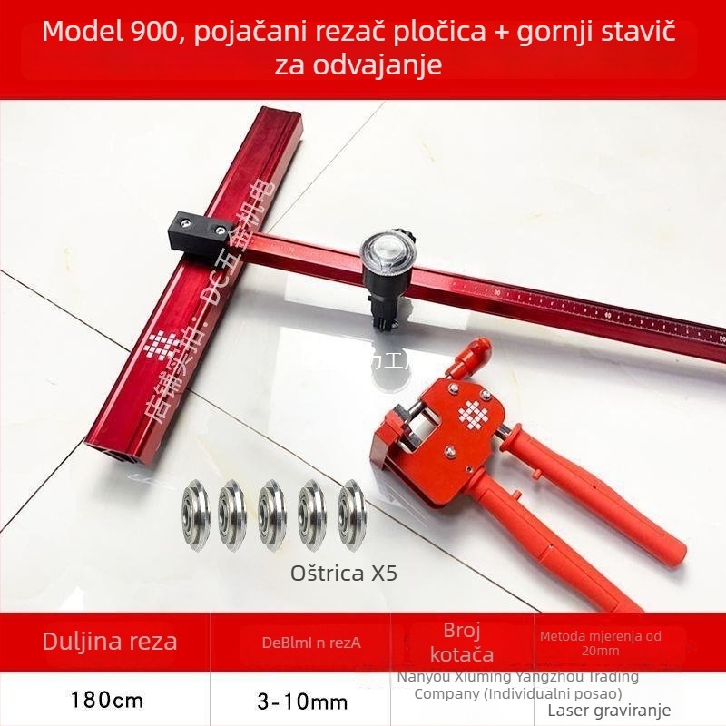 Tile Pusher: T-tipni gurad za pločice – lagan, višestruko funkcionalan rezač pločica