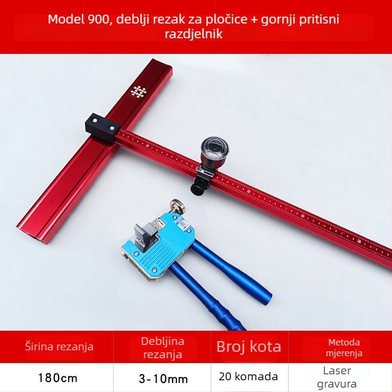 Tile Pusher: T-tipni gurad za pločice – lagan, višestruko funkcionalan rezač pločica