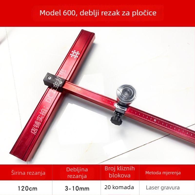 Tile Pusher: T-tipni gurad za pločice – lagan, višestruko funkcionalan rezač pločica