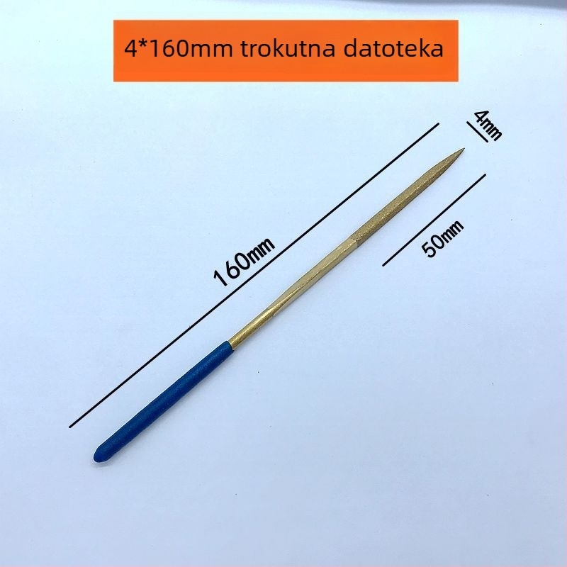 Chaohuidong elektroplirano dijamantne fajlove iz legure, set za obradu stakla — razni oblici: polukružni, ravni, trokuti