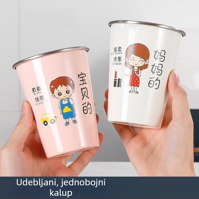 Čašica za četkice za zube, zidna, za obitelj, materijal: svila