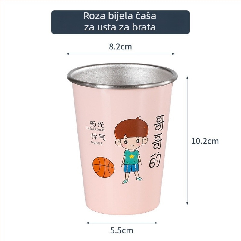 Čašica za četkice za zube, zidna, za obitelj, materijal: svila