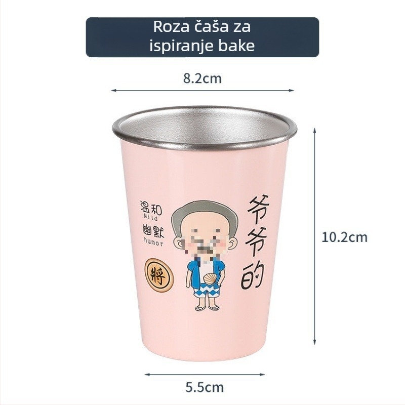 Čašica za četkice za zube, zidna, za obitelj, materijal: svila