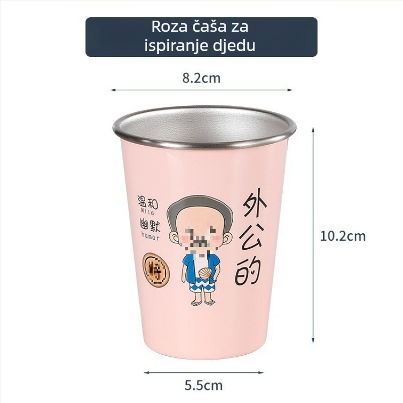 Čašica za četkice za zube, zidna, za obitelj, materijal: svila