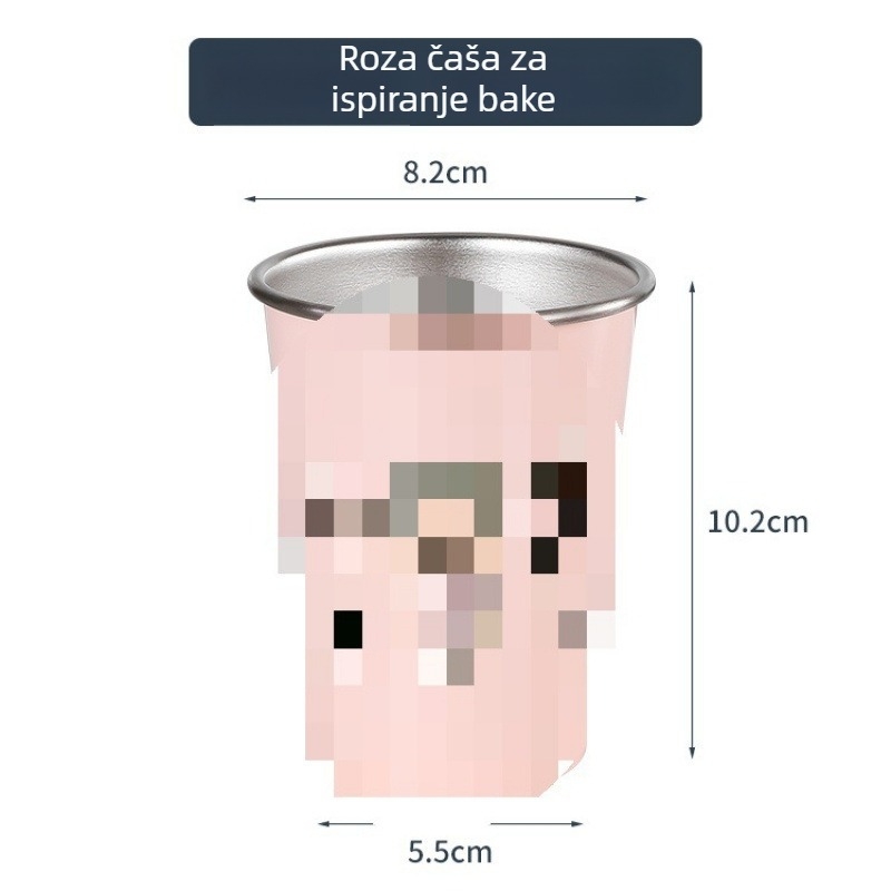 Čašica za četkice za zube, zidna, za obitelj, materijal: svila