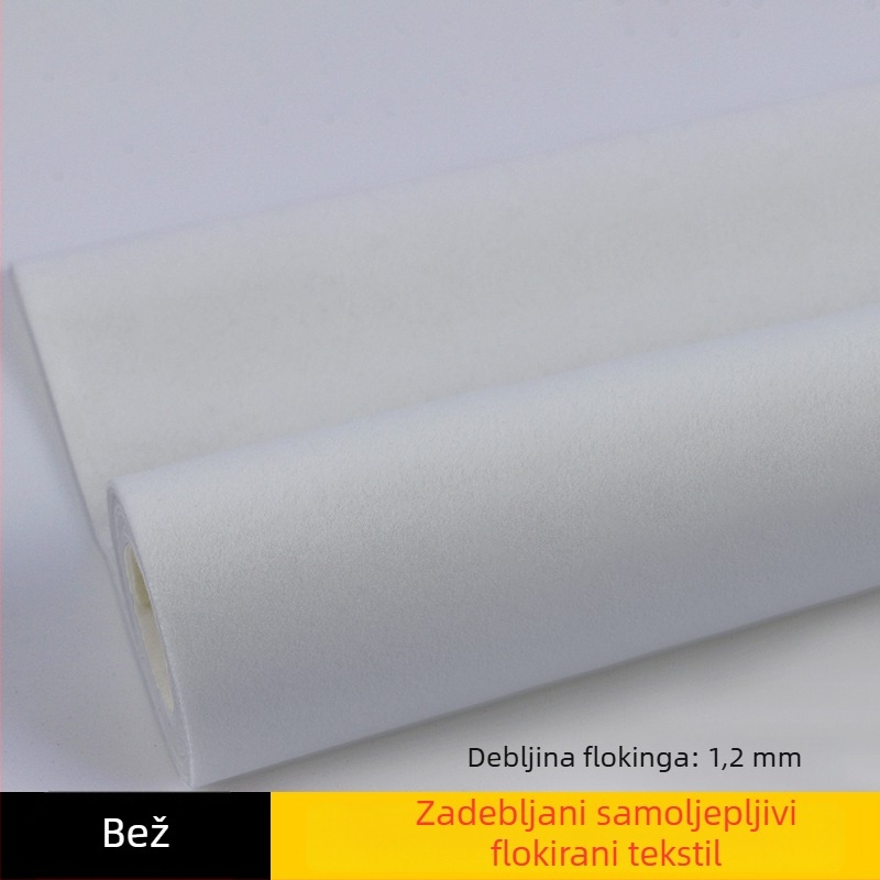 Samoljepljiva baršunasta flokirana tkanina s podlogom, sintetička vlakna, zaštita apsorpcije svjetla, izravna primjena