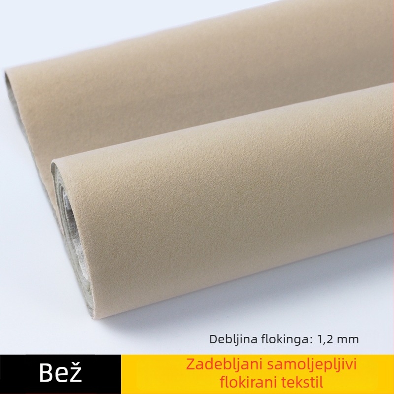 Samoljepljiva baršunasta flokirana tkanina s podlogom, sintetička vlakna, zaštita apsorpcije svjetla, izravna primjena