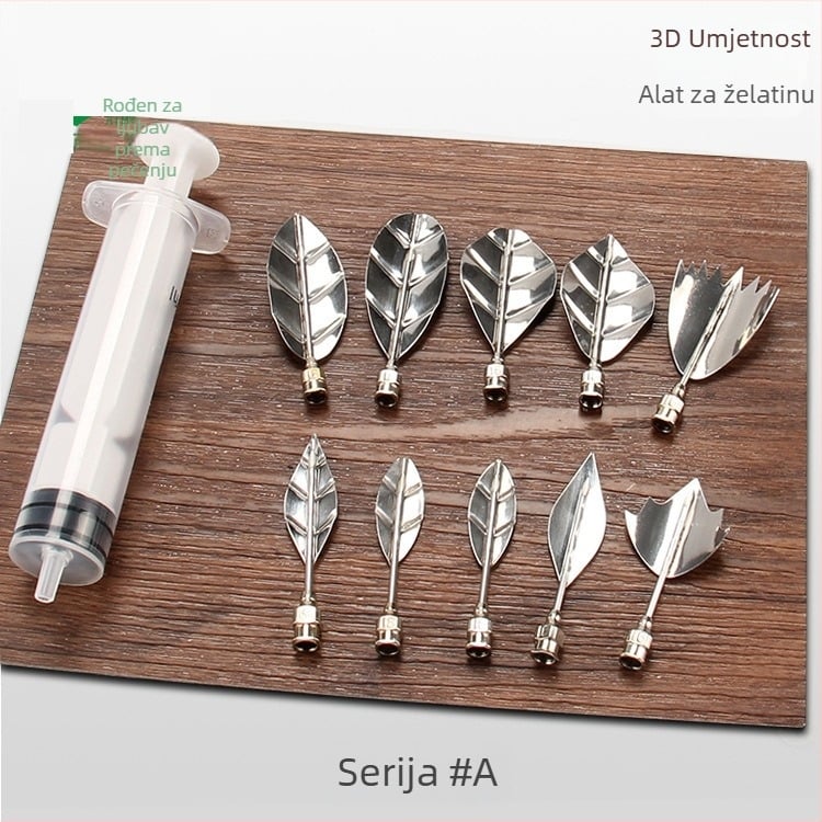 Dužica za ukrašavanje od nehrđajućeg čelika – neobičnog oblika, alat za ukrašavanje pekarskih proizvoda