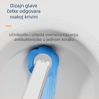Jednokratni set četke za WC, zidni držač, periva, antibakterijske glavice 24/48/72 i mirisi: limun, lavanda, ocean