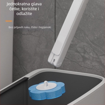Jednokratni set četke za WC, zidni držač, periva, antibakterijske glavice 24/48/72 i mirisi: limun, lavanda, ocean