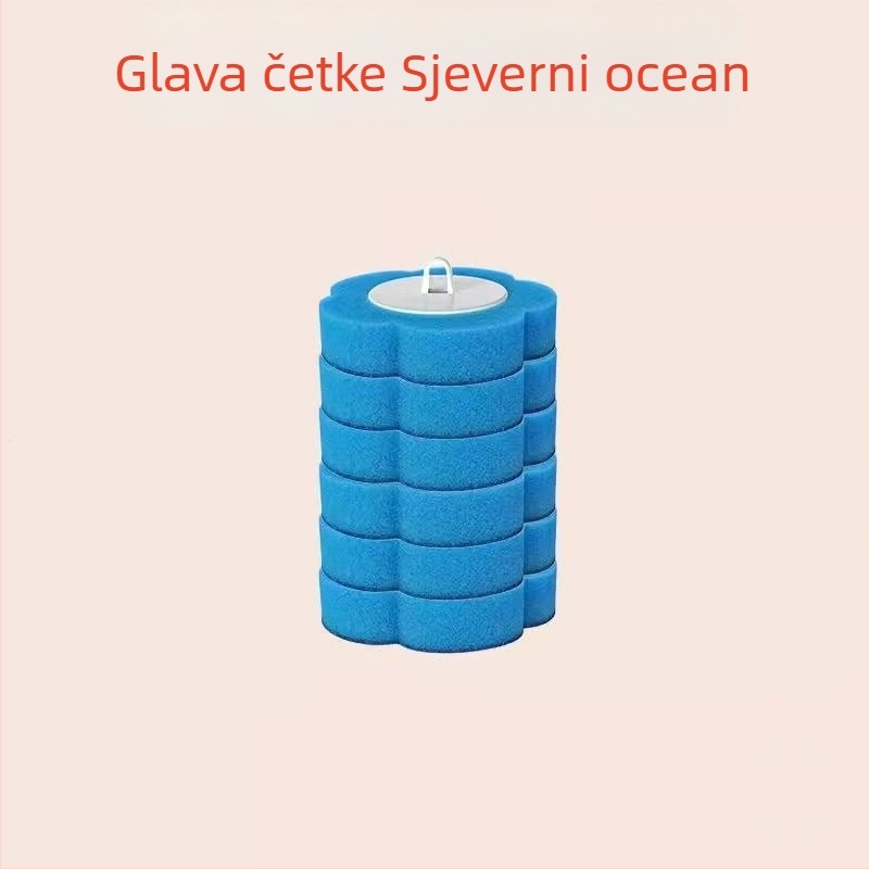 Jednokratni set četke za WC, zidni držač, periva, antibakterijske glavice 24/48/72 i mirisi: limun, lavanda, ocean