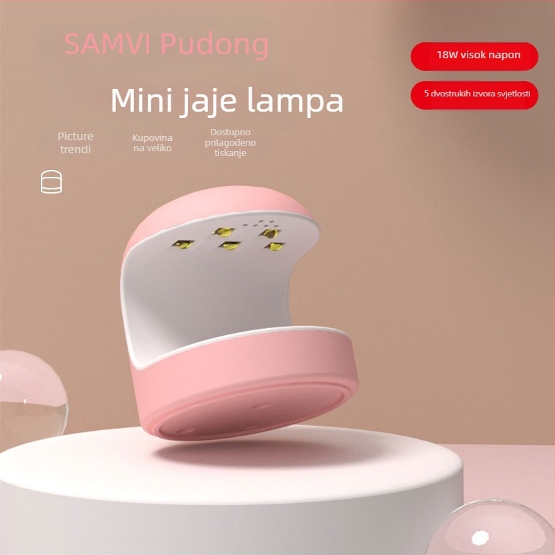 SAMVI Sunmini USB prijenosna lampa za nokte – mini UV lampa za manikuru, punjiva, 100 g