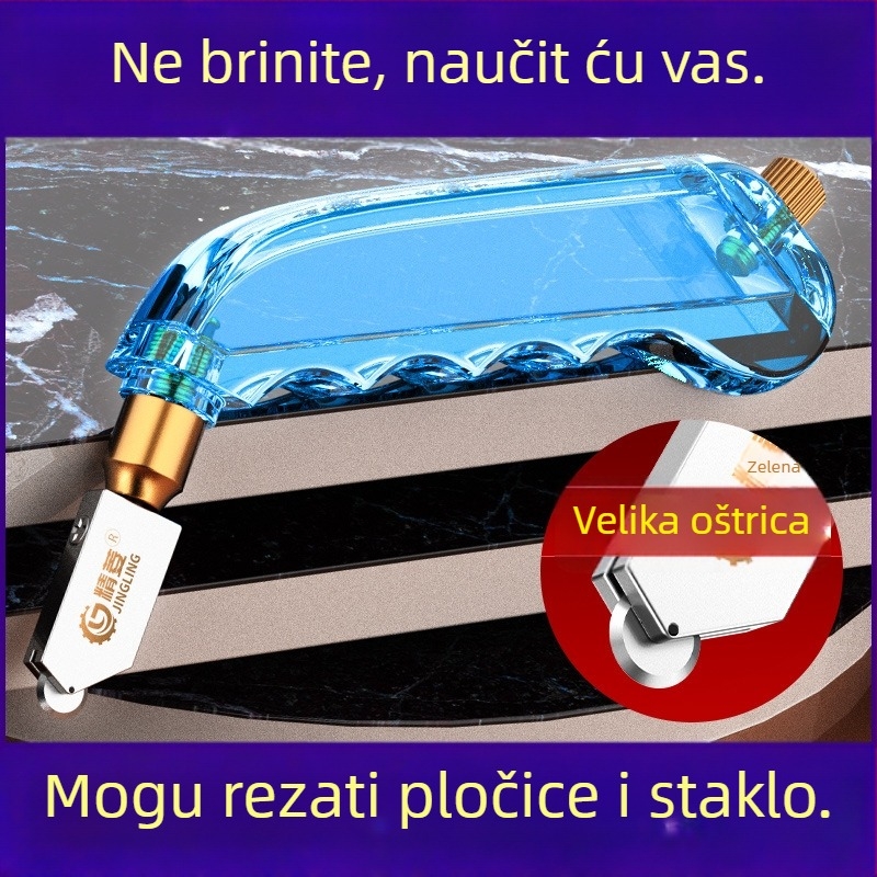 Jingling nož za rezanje stakla — Model Ordinary Glass Knife, Opseg primjene: Univerzalno, Debljina rezanja: Univerzalna