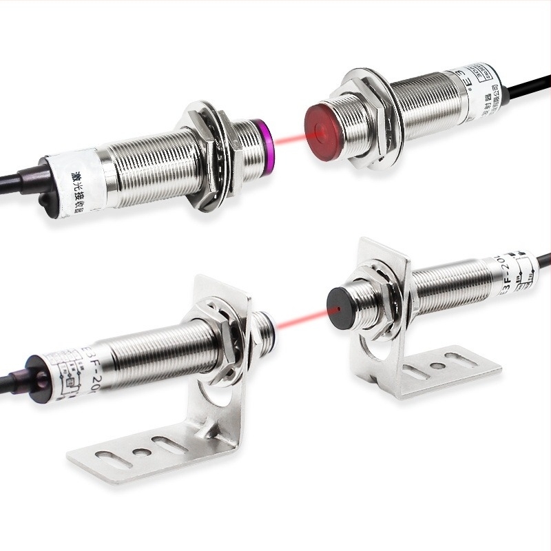 Laserski IR optoelektronički prekidač preko zrake, domet 20 m, 12 V ulaz, 1 μs odziv, IP65