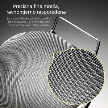 Nehrđajuće čelično sito za brašno s mrežom, ručno, za uklanjanje ulja i pjene, filtr za sojino mlijeko