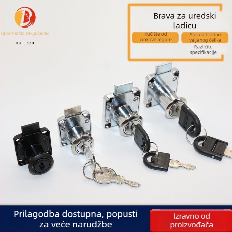 Beiji brava za namještaj za stol, ladicu, vrata ormarića i arhivski ormar — cinkova legura i željezo, modeli 136/138, moderni minimalistički stil