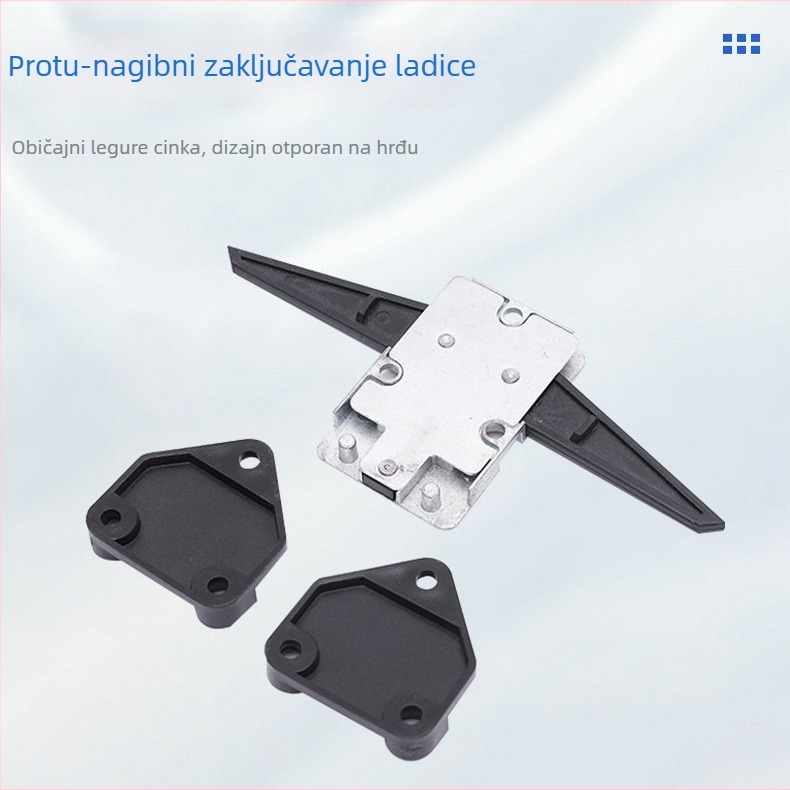 Tongfu S1010 Brava za ladicu, cinkova legura, višeslojni ograničivač ladice, protiv naginjanja