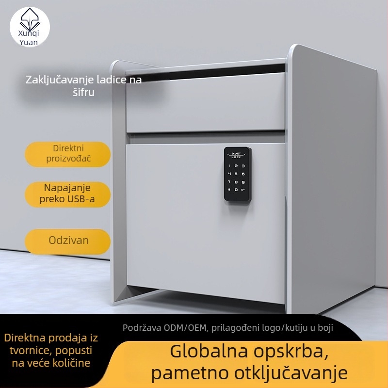 Pametna digitalna ključavnica s lozinkom i otiskom prsta za ulazna vrata, ormariće i kutije za dokumente