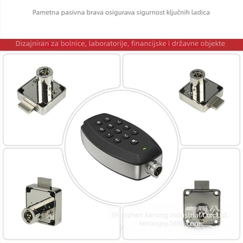 Kerong Kr-m19-cla1 Brava za ladicu od cinkovog legura za arhivske ormariće — moderni minimalistički stil, cilindar za praćenje